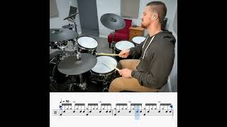 🟩 Easy Paradiddle Drum Groove