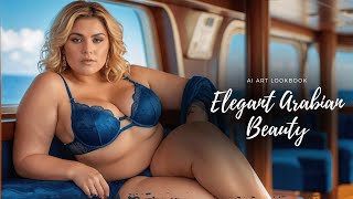 [4k] Ai Art Arabian Lookbook Plus Size Model Video - Royal Caribbean Cruises