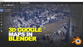 import google maps buildings with textures into blender