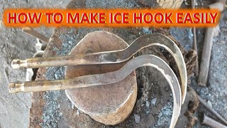 A New and Nice Ice Hook Making/  How to make ice hook for lifting a block of ice