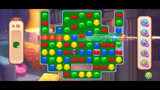 HomeScapes Level 1210 Walkthrough || Grass Collectable || 12 Moves Left #homescapes