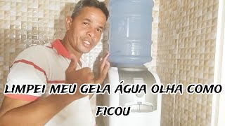 como fazer limpeza de gela água passo a passo