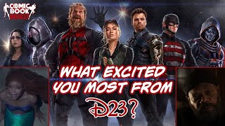 D23: What Excited You the Most?