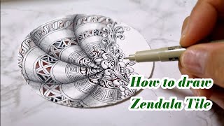 How to draw Zendala Tile