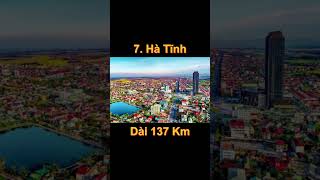 Top 10 Tỉnh Thành Có Đường Bờ Biển Dài Nhất Việt Nam #shorts #viral