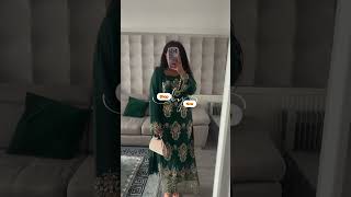 Designer Pakistani Suit | Green dress | Party wear Suit for girls | Wedding dress for girls 2024 |