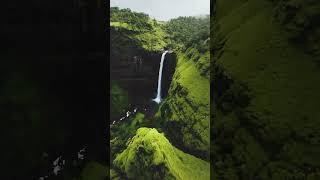 Waterfall in beautiful nature!! #shorts #ytshorts #nature