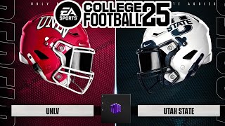 UNLV vs Utah State EA College Football 25 | 2024 Season Simulation | 5-Minute Quarters