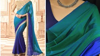 most requested blue and green combination double shade sarees..