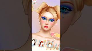 💙📢 So Blue! 💫 | ASMR Makeover Animation #asmr #shorts #makeup