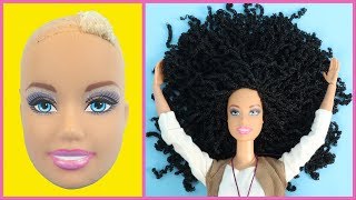 Latin Tarzı Kıvırcık Saçlar | DIY BARBIE Saç Yapımı ve Kıyafetleri Nasıl Yapılır? Kendin Yap Türkçe