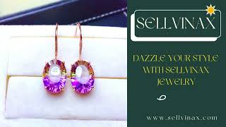 Colorful earrings | Crystal earrings design from SELLVINAX Jewelry