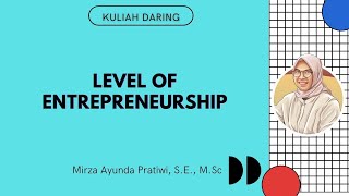 Part 3: Level of Enterpreneurship / Tingkatan Kewirausahaan