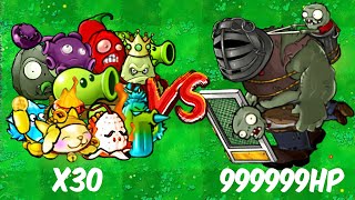 300 Plants VS 99999 HP Gargantuar - Who Will Win? PVZ 1 Hybrid Challenge