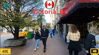 Walking Tour in Victoria on Government St. 4K | Virtual Tour Downtown Victoria on Government St.