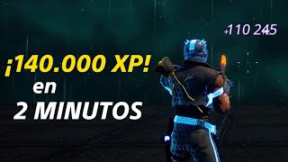 ¡140.000 XP en SÓLO 2 MINUTOS! Como subir rápido de nivel en FORTNITE!