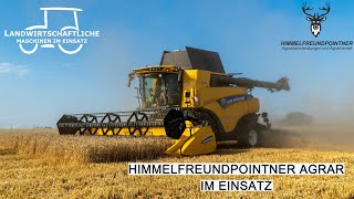 Getreideernte 2023 | New Holland CR 8.80 beim Weizen dreschen | grain harvest | Hektarjagd