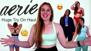 Massive Aerie Try On Haul | Activewear, Swimwear & More!