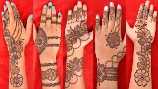 top 5 mehndi design | Simple Mehndi Designs | easy arabic mehndi design for raksha bandhan | mehandi