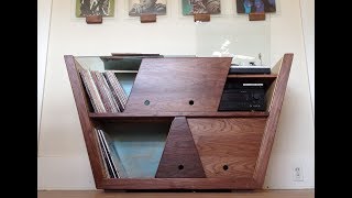 Record Player Console: turntable lid