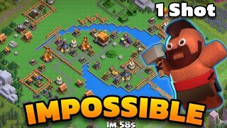 Impossible One Shot Wizard Valley In Clan Capital | Best Clan Capital Attack Strategy