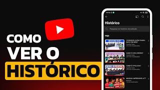 Como VER HISTÓRICO de VÍDEOS ASSISTIDOS no YOUTUBE