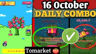 🍅Tomarket Airdrop Combo 16 October | Tomarket Daily Combo Today | Tomarket SnapShot 16 October