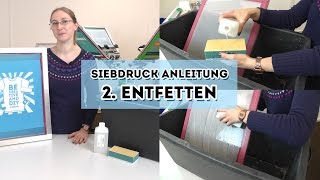 Siebdruck selber machen Anleitung Teil 2 - Siebdruckrahmen entfetten