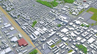 College Station city Texas USA 3d model 30km