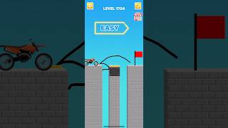 Draw bridge puzzle game level 1724   #gaming #drawing #Shorts