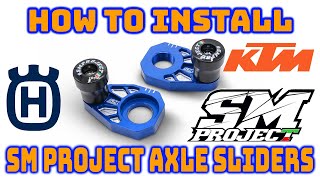 How to Install SM Project Axle Sliders on Husqvarna 701 Supermoto & KTM 690 SMCR