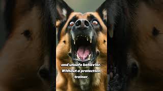 Is it safe to do protection training with my German shepherd at home? #gsd #shorts