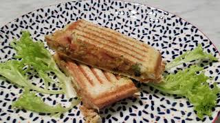 Vegetarian:Vegetable Masala Sandwich Street food style MUST TRY!Delicious and Easy Lunch Box Recipe