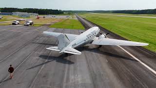 Alone in a DC-3!  Actual In Flight Footage!