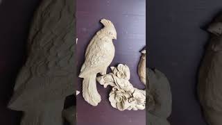 Bas-relief paradise birds 2 #art #artist #sculptor #basrelief #handmade #globaltalent