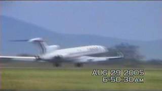 Boeing 727 Aviacsa Landing in Guadalajara Airport.