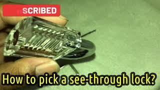 How to pick a see-through lock?| JUST_REGULAR_TV #subscribe #lockpicking #sacramento