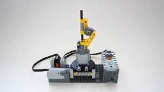 LEGO Technic Worm Drive and Linkage Mechanism