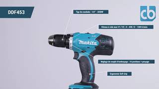 Présentation perceuse visseuse MAKITA DDF453 (Vue à 360°) | Côté Brico