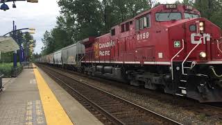 CP grain train at Maple Meadows Station