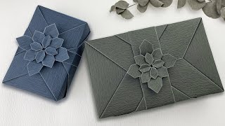 Gift Wrapping | 長方形禮物包裝设计+摺紙花教學（2024 禮物包裝）