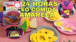 O DIA INTEIRO AS BABYS COMENDO COMIDA AMARELA