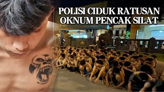 Ratusan Oknum Perguruan Pencak silat di amankan pihak kepolisian.