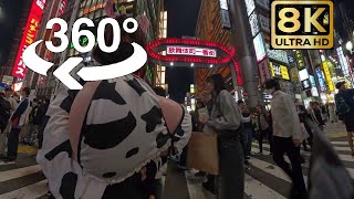 Insta360X4をジンバルに乗せてZcupでISO100固定で歌舞伎町