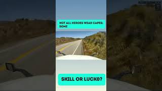 Curveball on the Road: Trucker Dodges a Highway Hazard