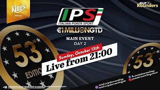 🏆 Tag 2 des €380 Italian Poker Sport (IPS) 1 Million Main Events live aus dem King's 👑 🎙️Hachi