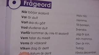 Frågeord på sidan 149 i boken.