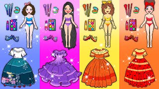 Fashion Wheel Handmade - Four Elemental Barbies Dress Up Fashion Show Contest | Woa Doll Spanish