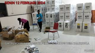 Senin 12 Februari 2024 pengamanan logistik pemilu 2024 #PEMILU2024