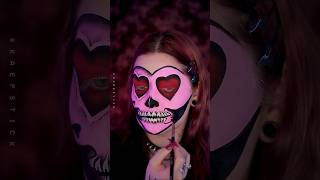 Maquiagem Caveira com corações 💖 | Ideias pra Halloween - parte 3